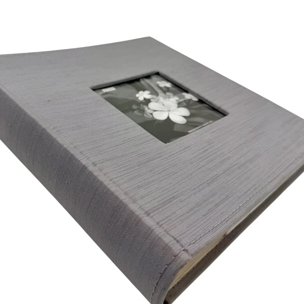 Pioneer DA-200SLKN Photo Album Gray Fabric 4x6 Memo Pockets Excellent